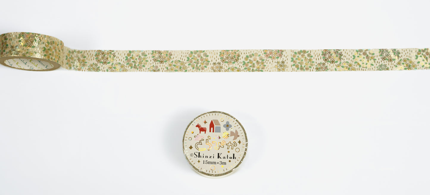 Masking Tape "Kirapika" Serie - Flower2 - 15mm