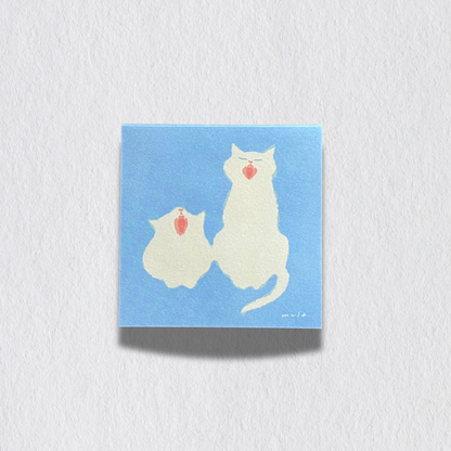 Alltag mit Katzen -Notizblock „MIAU"