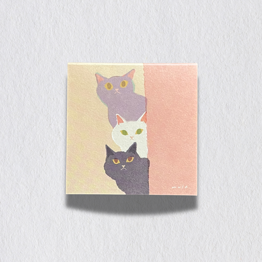 Alltag mit Katzen -Notizblock „Triple Ice Cream"