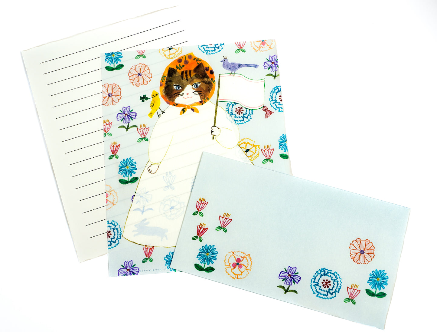 Briefset "Neko Hana" (Katzen & Blumen) - Aiko Fukawa