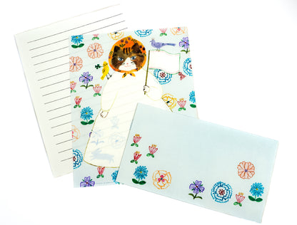 Briefset "Neko Hana" (Katzen & Blumen) - Aiko Fukawa