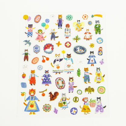 Sticker "Cats and Buttons" - Aiko Fukawa