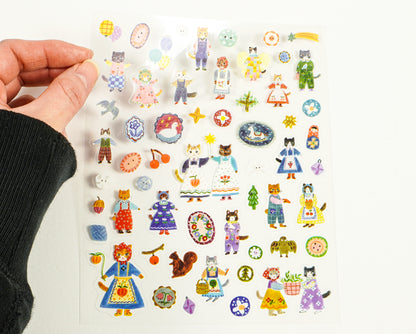 Sticker "Cats and Buttons" - Aiko Fukawa