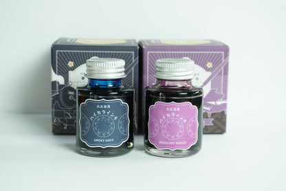 Taisho Roman Chic Fountain Pen Ink – Smoky Navy