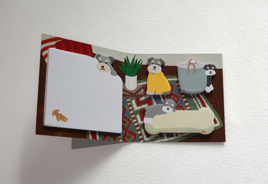 Animal Diecut Haftnotizen – Hund (Schnauzer)