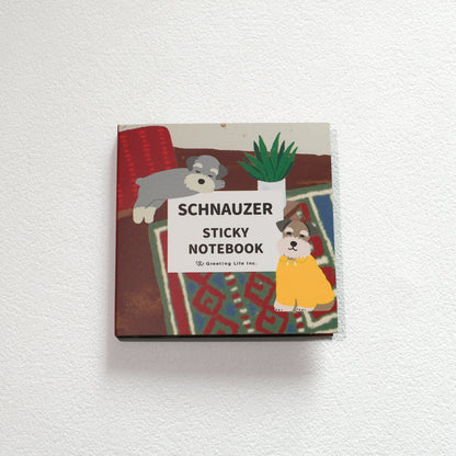 Animal Diecut Haftnotizen – Hund (Schnauzer)