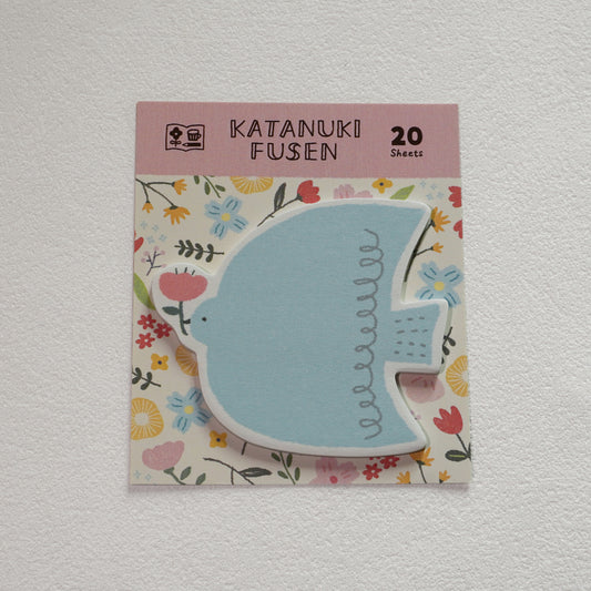 Diecut Haftnotizen – Blauer Vogel