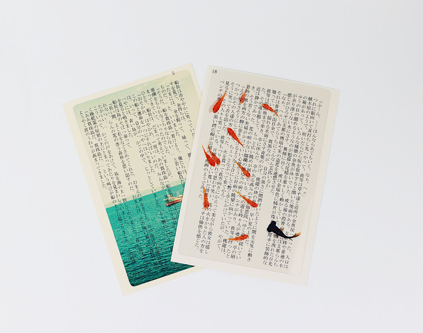 Transparent photo bookmark (Koaka and Demekin)