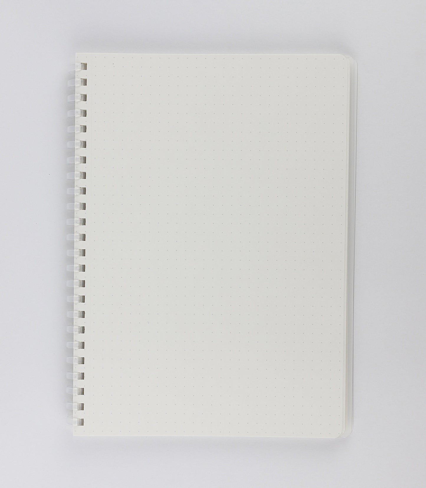 Soft Ring Notebook (Clear) - A5, 5mm dot grid, 80 sheets