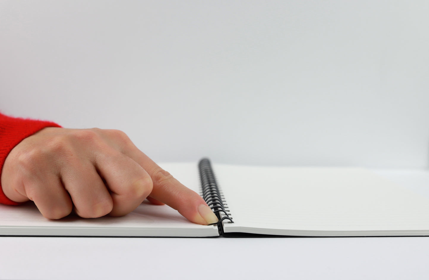 Soft Ring Notebook (Black) - A5, 5mm grid,  70sheets