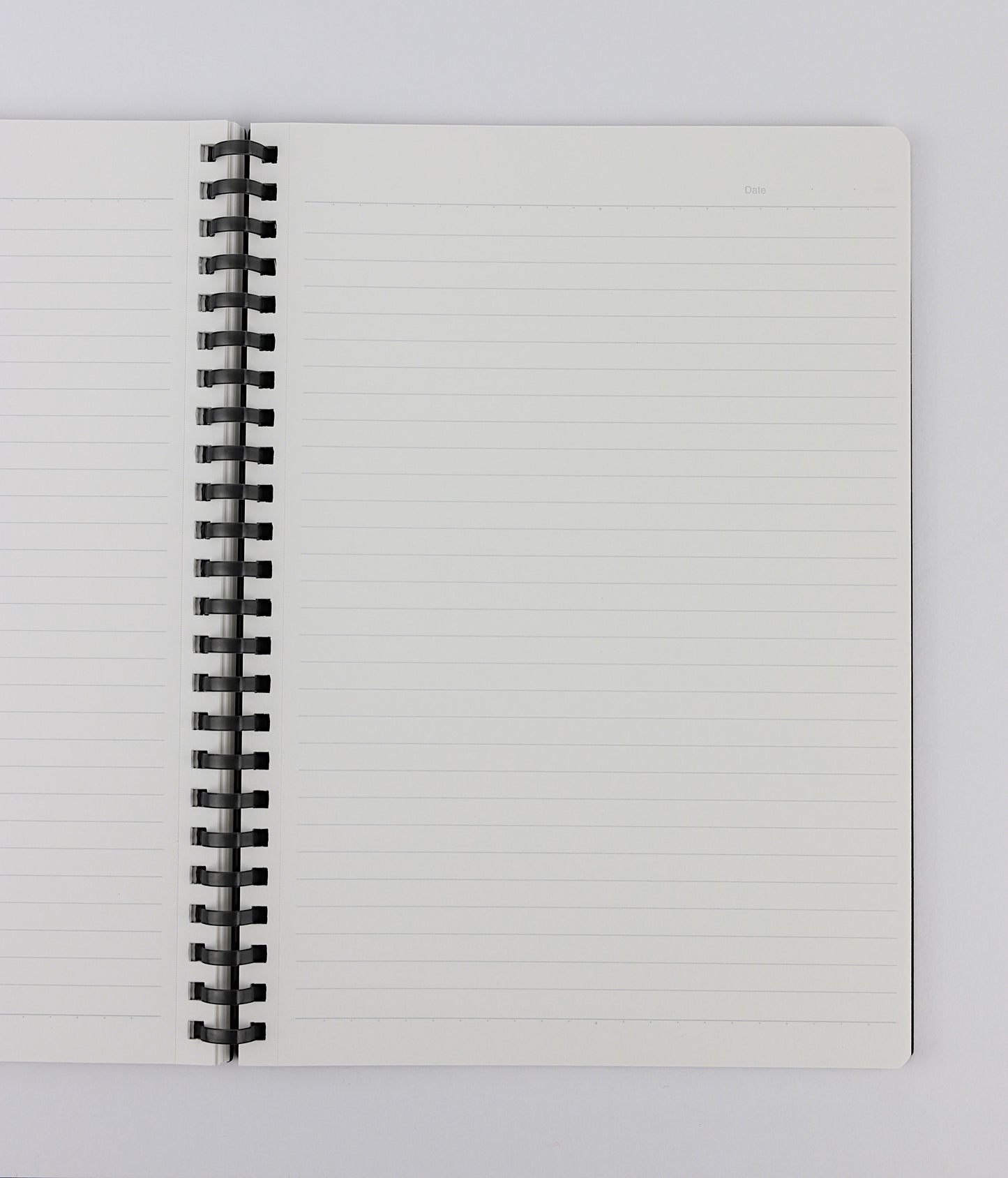 Soft Ring Notebook (Black) - A5, B-lined(6mm), 70 sheets