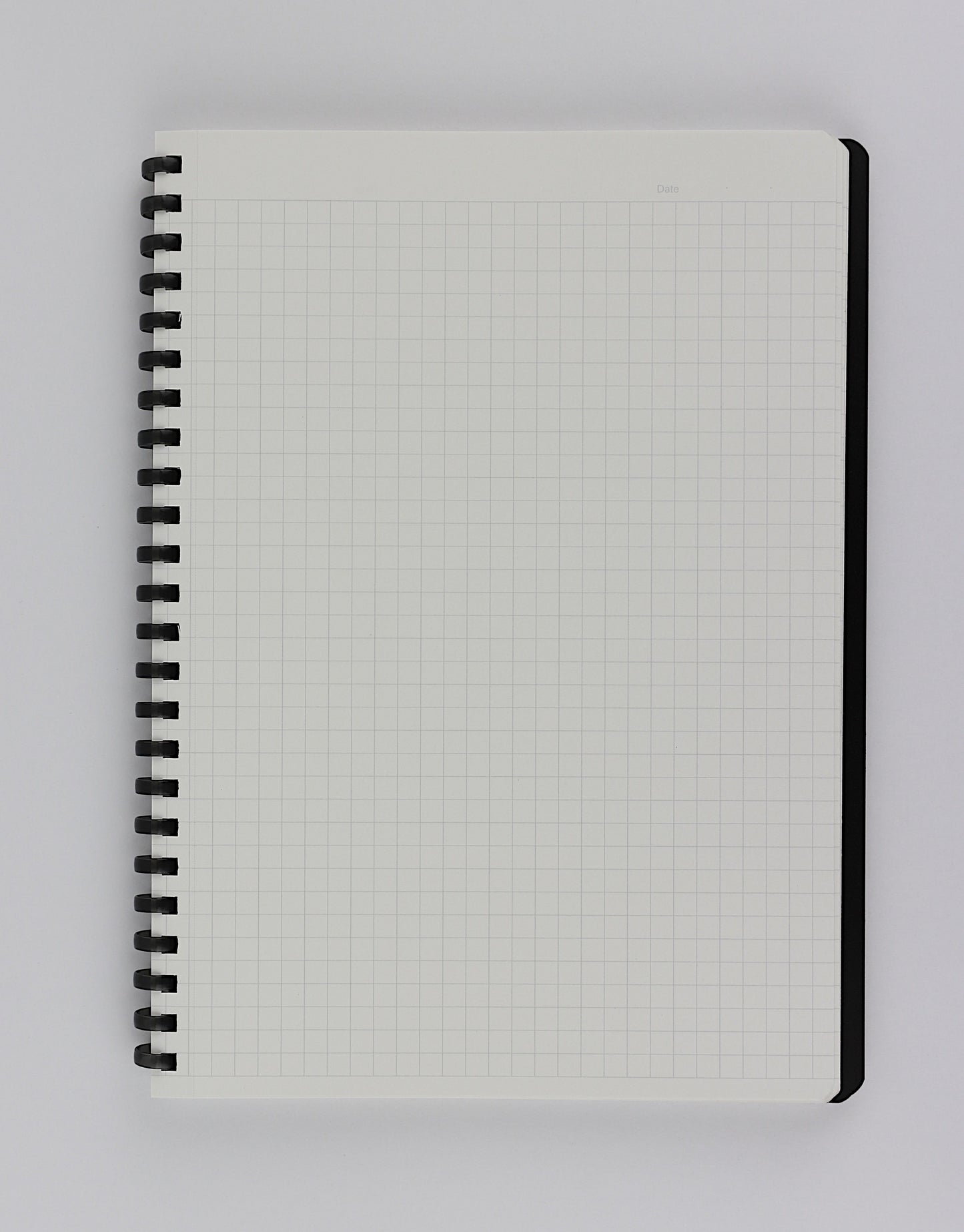 Soft Ring Notebook (Black) - A5, 5mm grid,  70sheets
