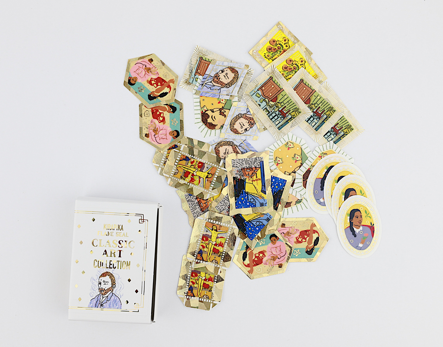 Flake Sticker Klassische Kunst-Kollektion "Van Gogh & Gauguin" - Kirapika Serie