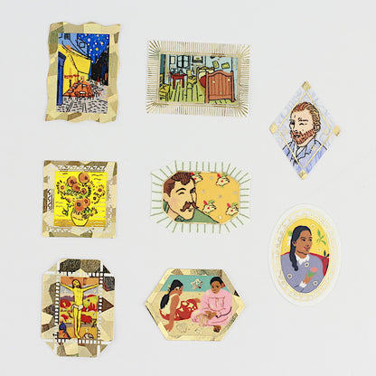 Flake Sticker Klassische Kunst-Kollektion "Van Gogh & Gauguin" - Kirapika Serie