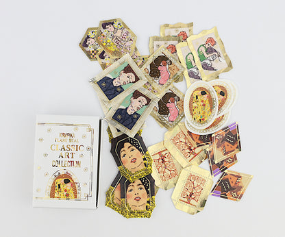 Flake Sticker Klassische Kunst-Kollektion "Klimt & Schiele" - Kirapika Serie