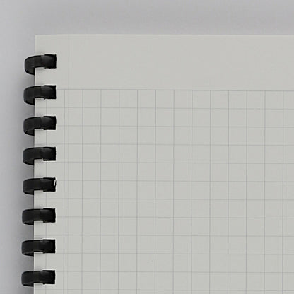 Soft Ring Notebook (Black) - A5, 5mm grid,  70sheets