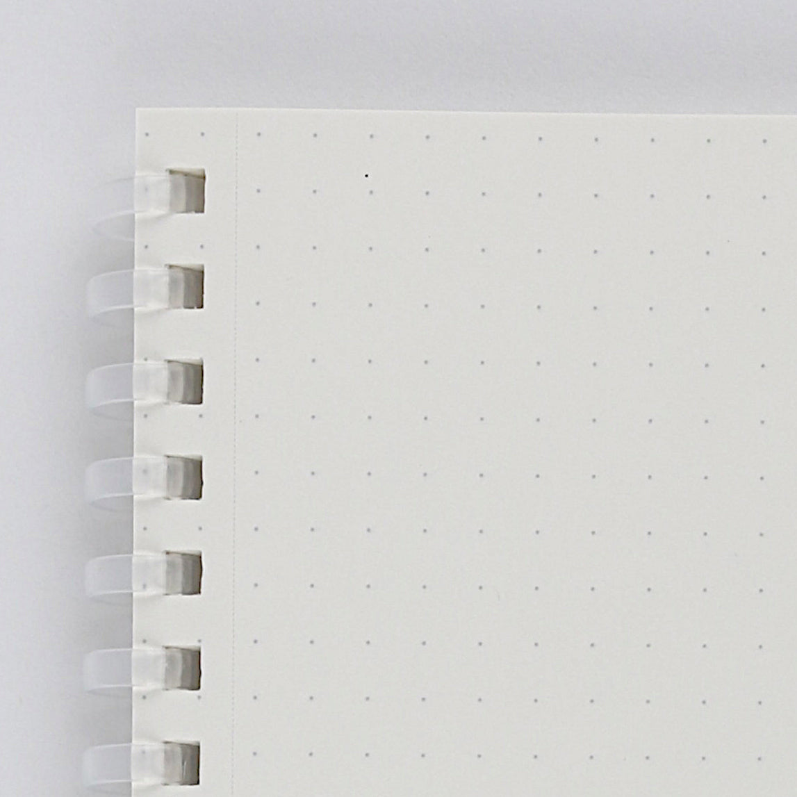 Soft Ring Notebook (Clear) - A5, 5mm dot grid, 80 sheets