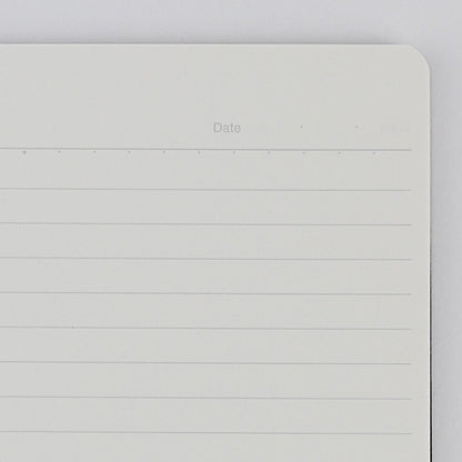 Soft Ring Notebook (Black) - A5, B-lined(6mm), 70 sheets