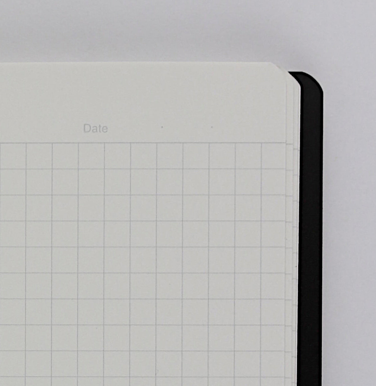 Soft Ring Notebook (Black) - A5, 5mm grid,  70sheets